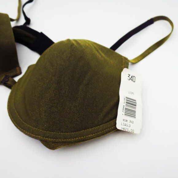 Lily of France Liquid Gold Iridescent Underwire Push Up Bra 34D - Picture 3 of 8